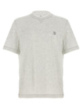 Brunello Cucinelli Graues Baumwoll-T-Shirt