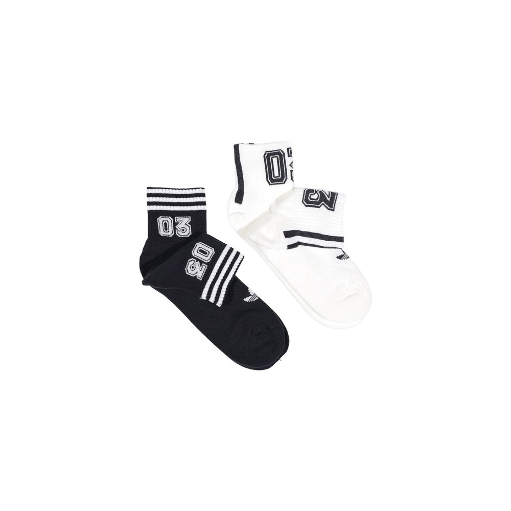 Adidas Originals Schwarze und weiße Baumwollsocken