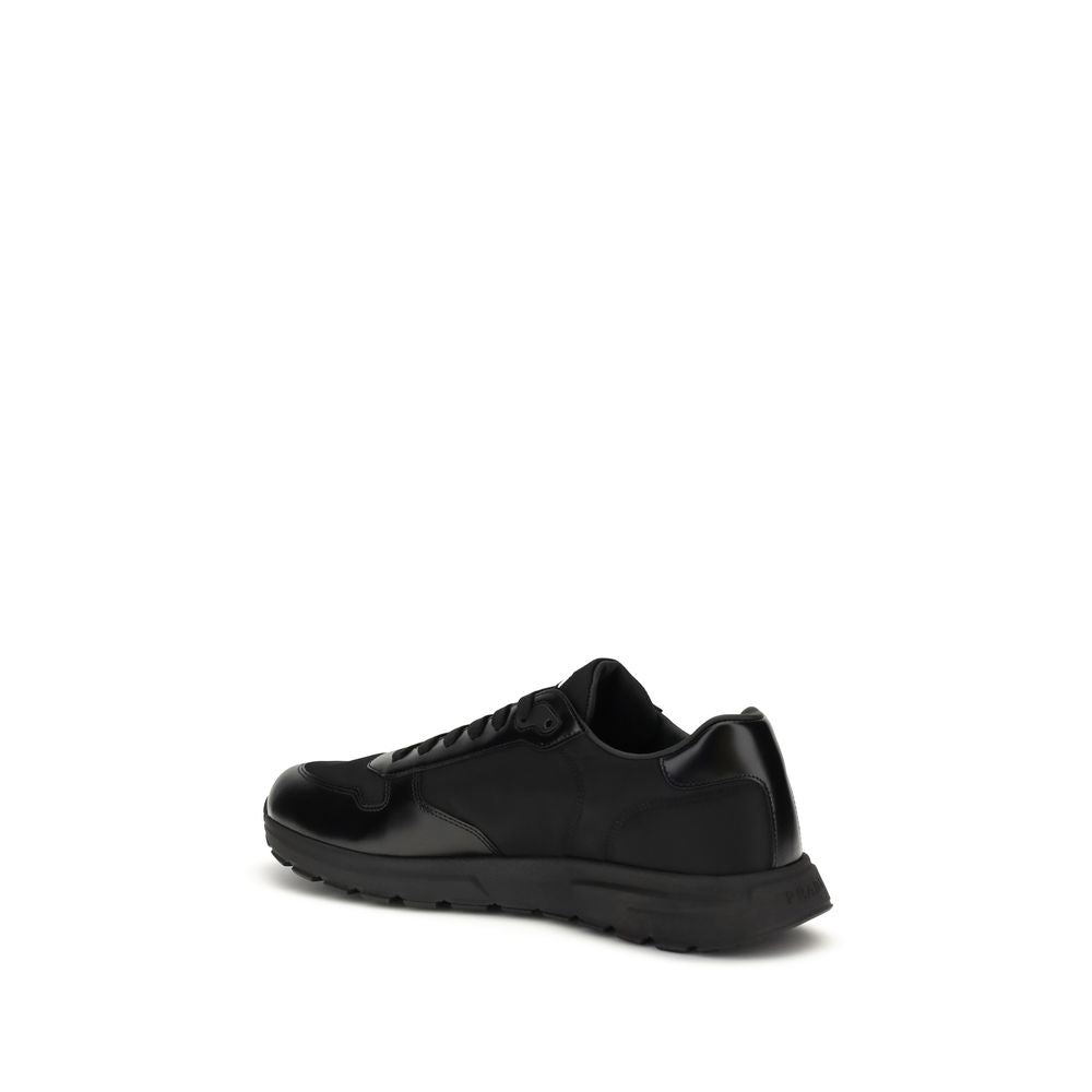 Prada Schwarze Sneaker aus recyceltem Polyamid
