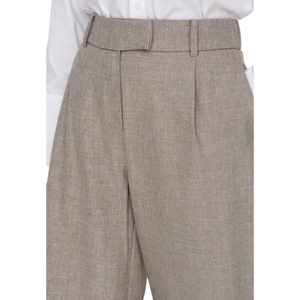 Only Beige Polyester-Hose im Freizeit-Look
