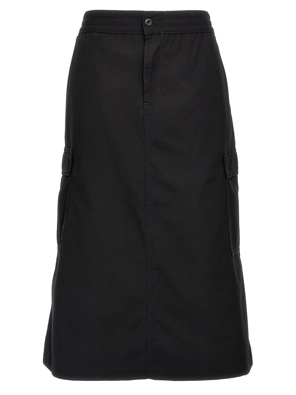 Carhartt Wip Schwarzer Baumwoll-Midirock