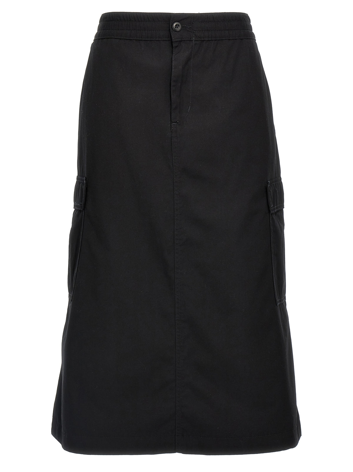 Carhartt Wip Schwarzer Baumwoll-Midirock