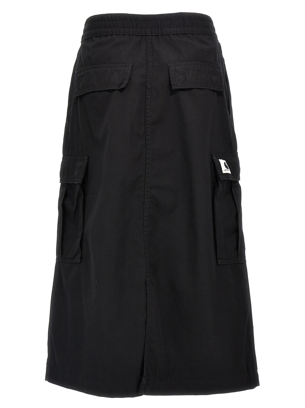 Carhartt Wip Schwarzer Baumwoll-Midirock