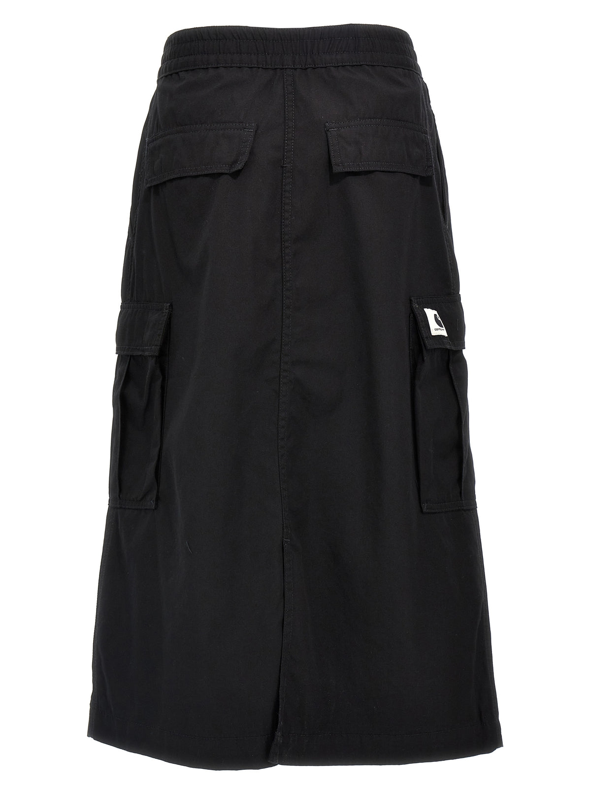 Carhartt Wip Schwarzer Baumwoll-Midirock