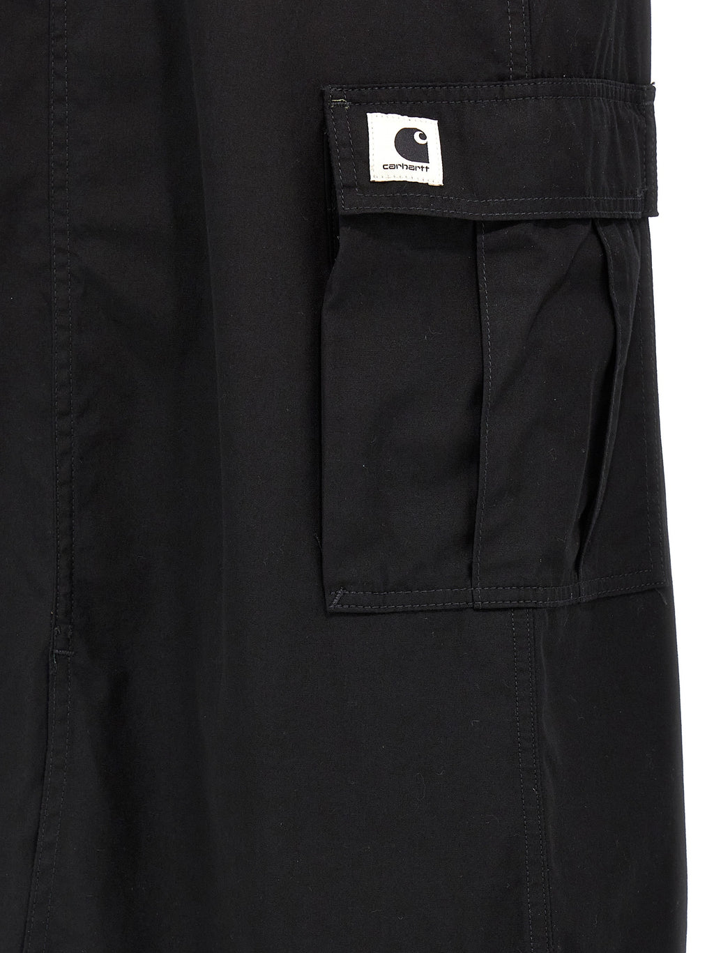 Carhartt Wip Schwarzer Baumwoll-Midirock