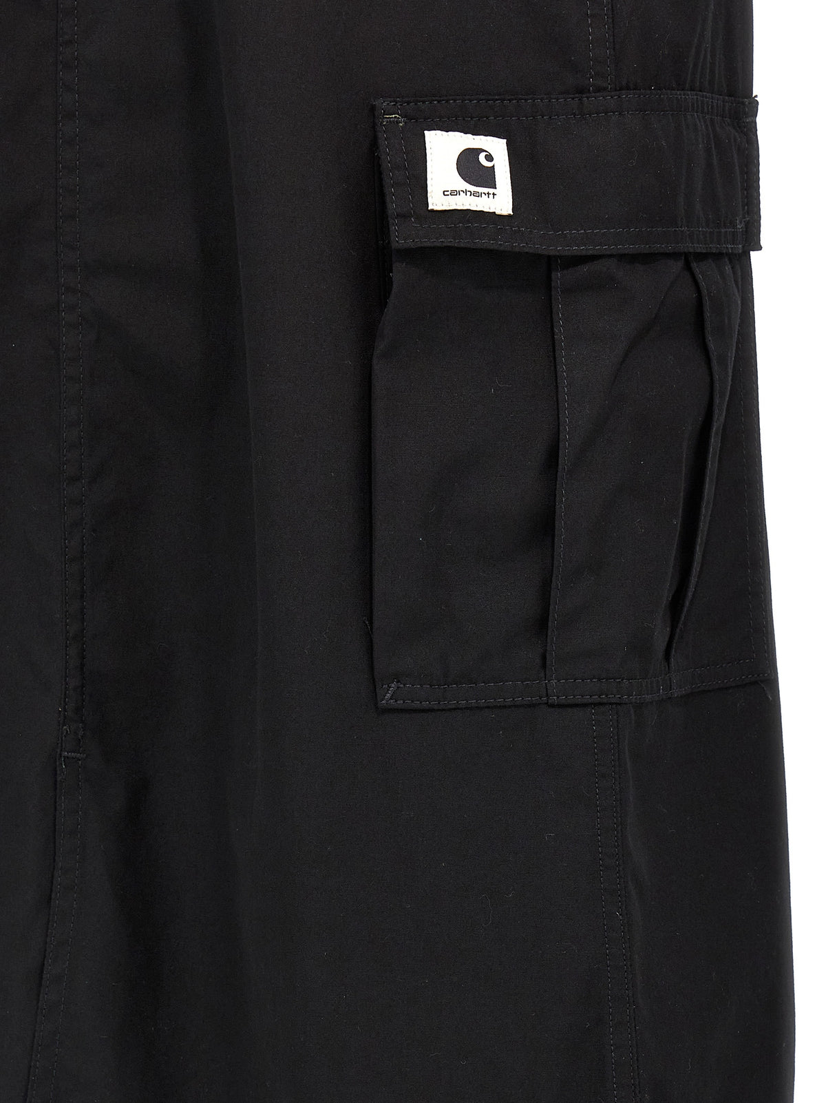 Carhartt Wip Schwarzer Baumwoll-Midirock