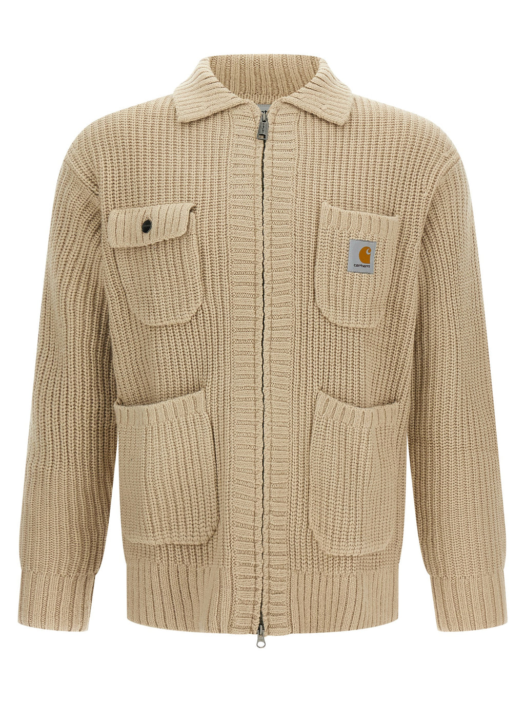 Carhartt Wip Beige Cardigan aus Acetat