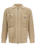 Carhartt Wip Beige Cardigan aus Acetat