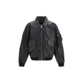 ALPHA INDUSTRIES Schwarze Lammlederjacke