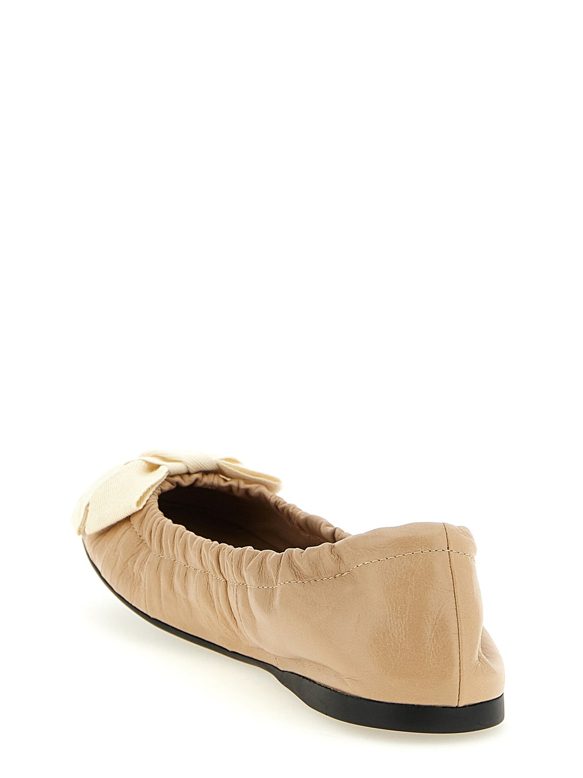 Prada Beige Kalbsleder Ballerinas