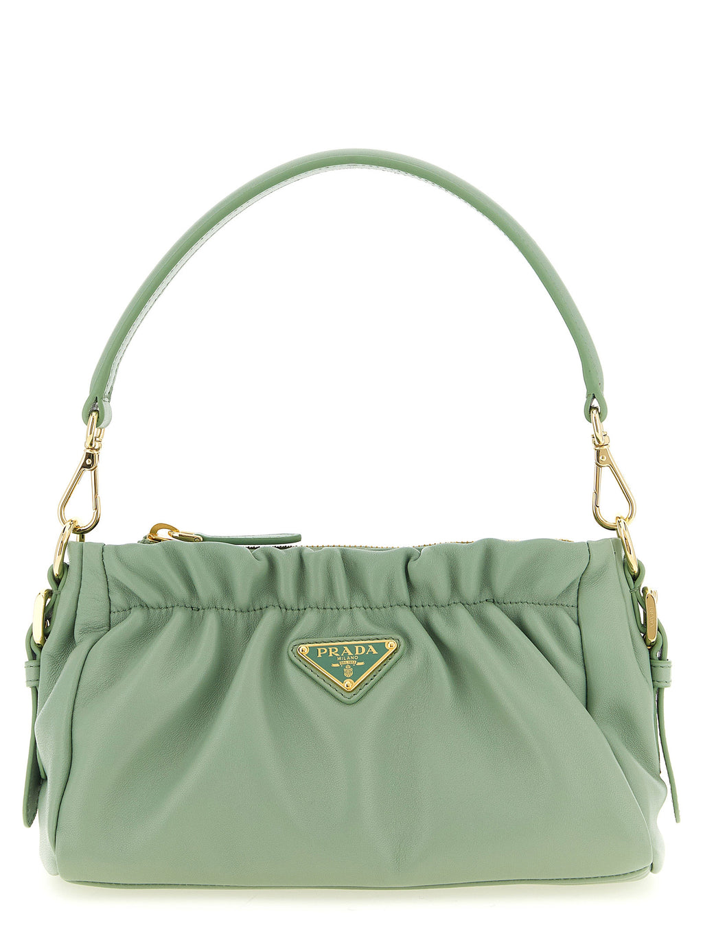 Prada Schultertasche aus zweifarbigem Lammleder