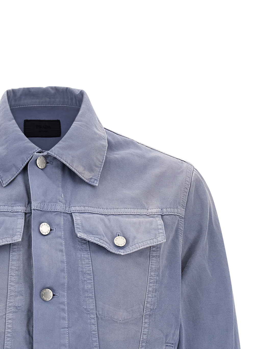 Prada Blaue Jeansjacke aus Baumwolle