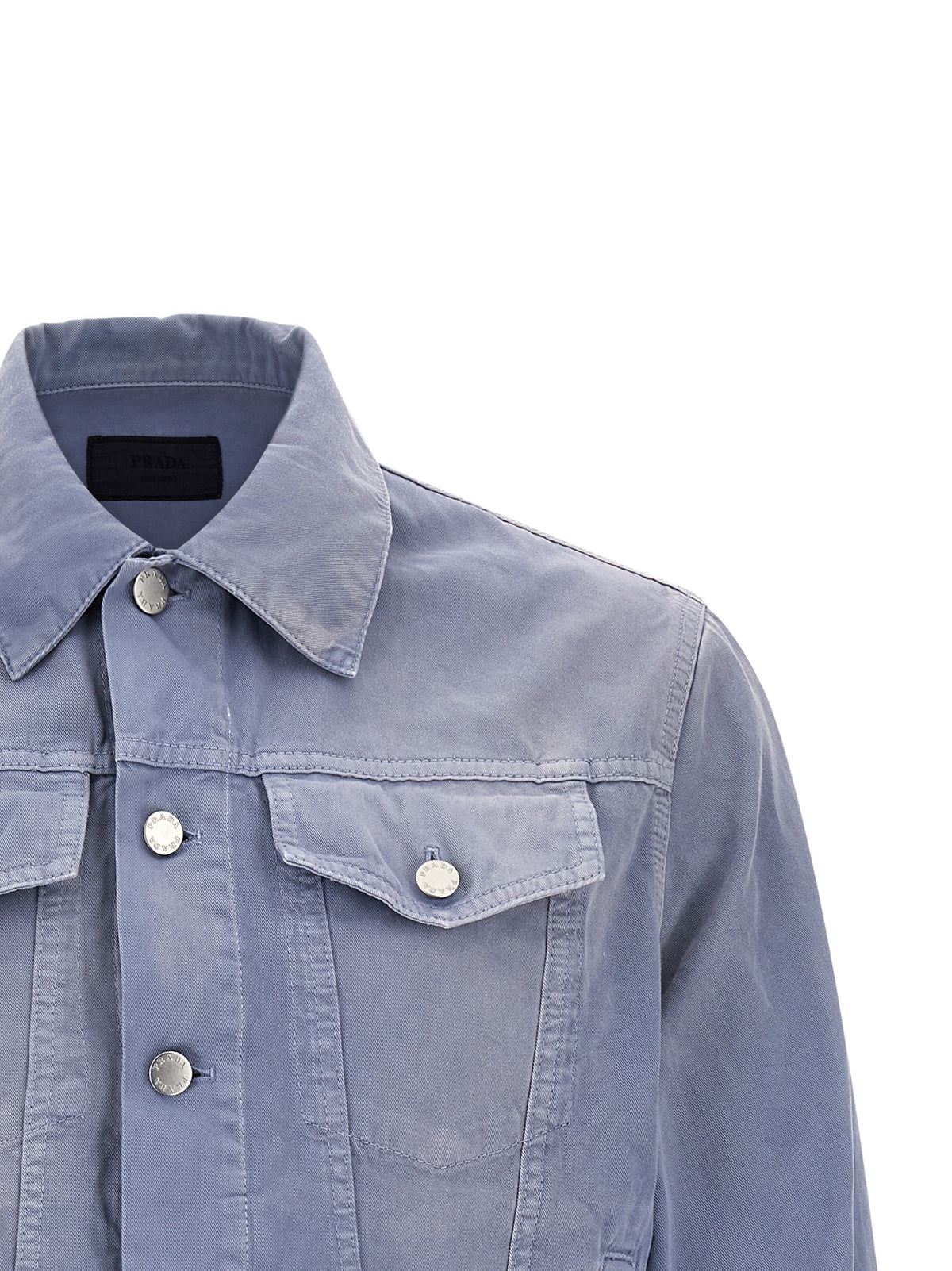 Prada Blaue Jeansjacke aus Baumwolle