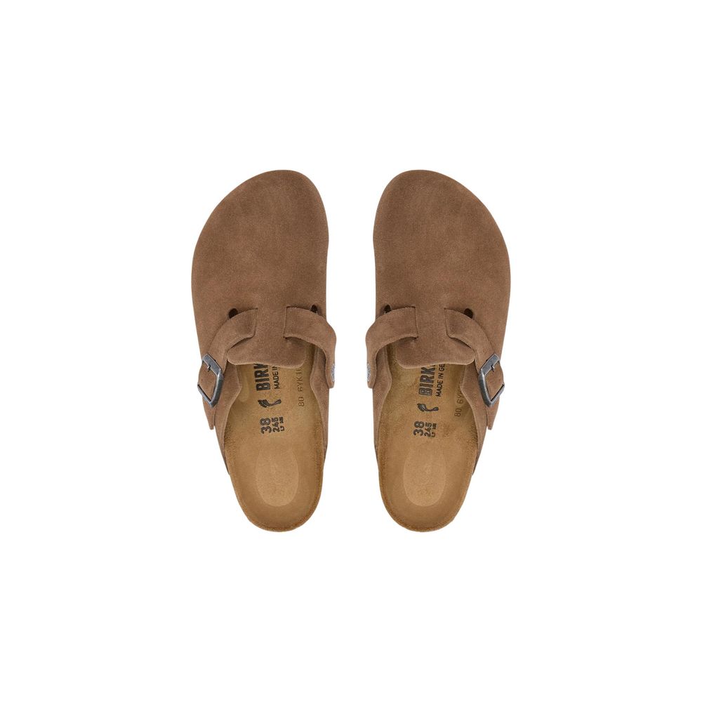Birkenstock Braune Wildleder-Clogs