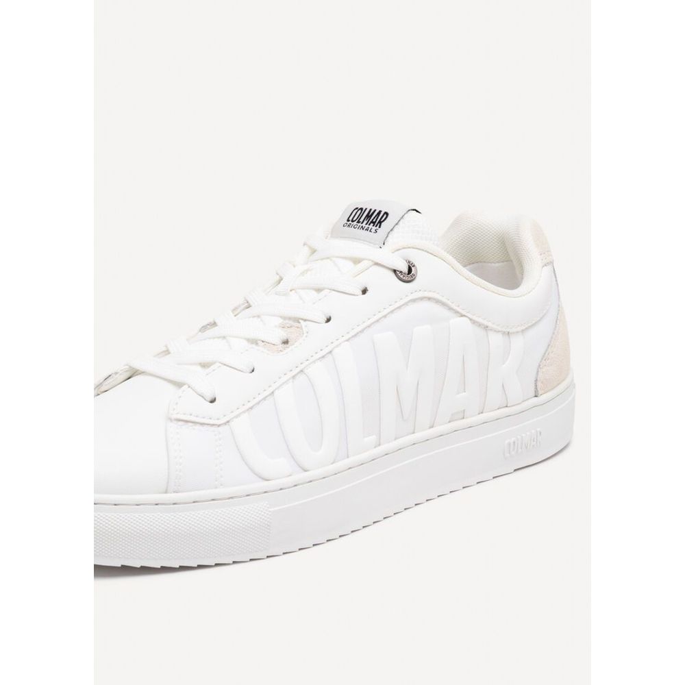 Colmar Weiße Low-Top-Sneaker aus Nylon