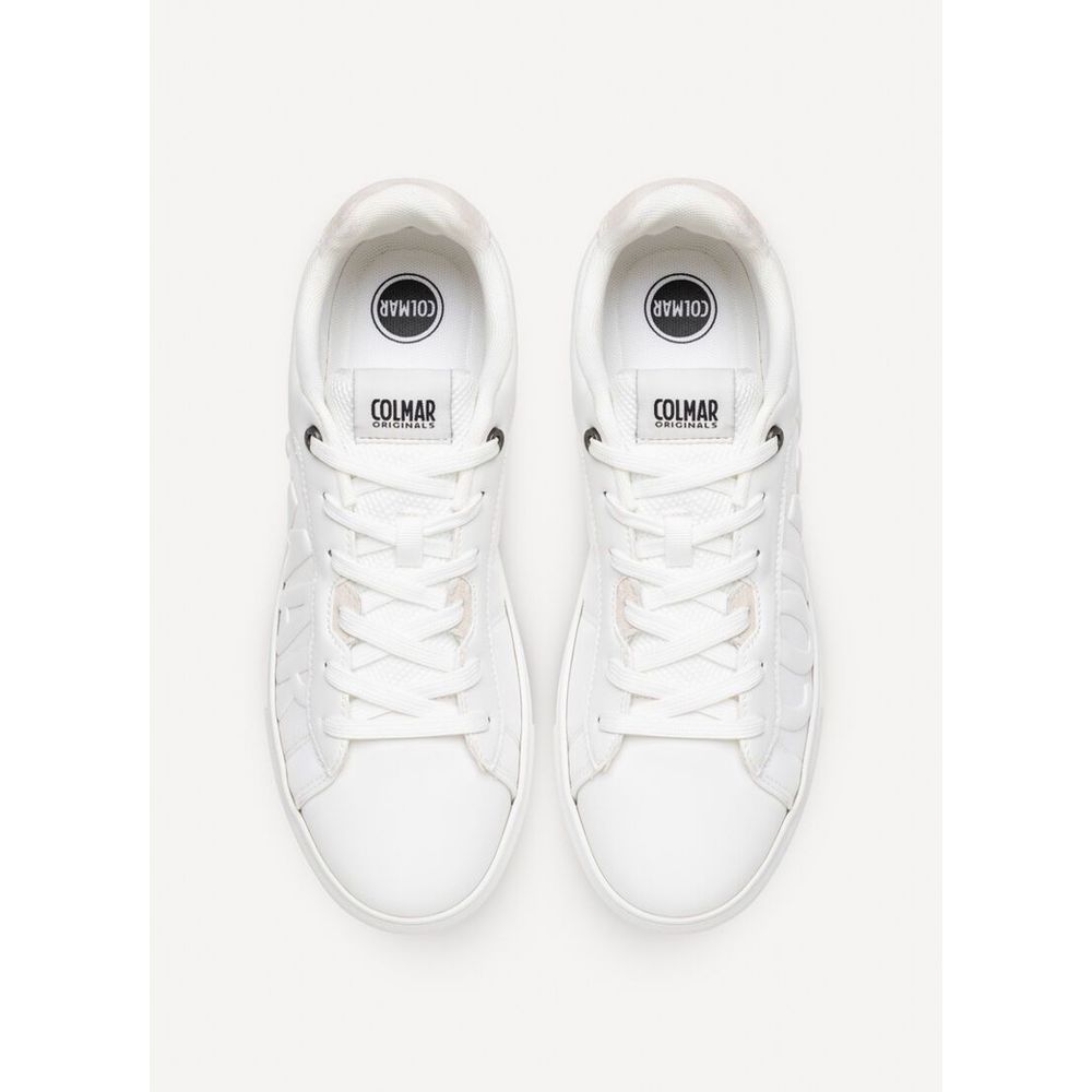 Colmar Weiße Low-Top-Sneaker aus Nylon