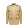 Autore Beige Baumwolljacke in voller Länge
