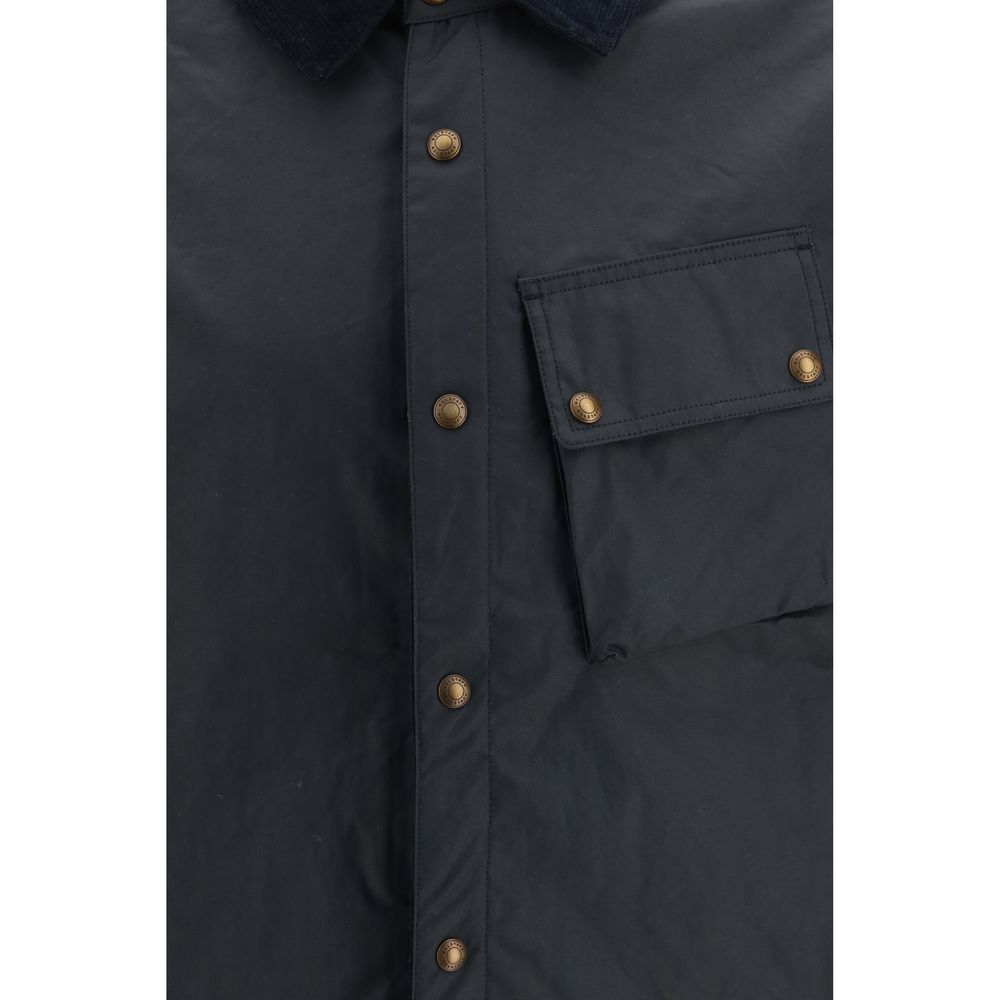 Belstaff Blaue Baumwolljacke in voller Länge