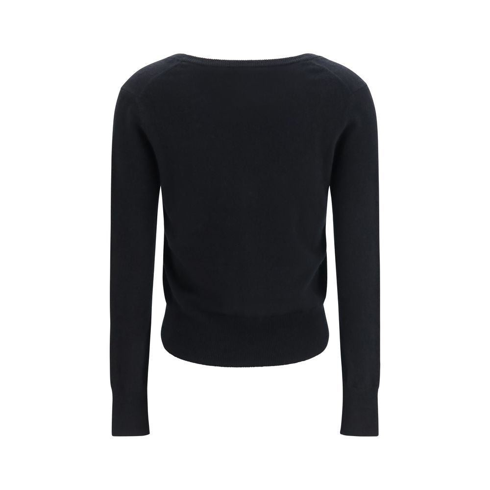 Extreme Cashmere Schwarzer Kaschmir-Cardigan