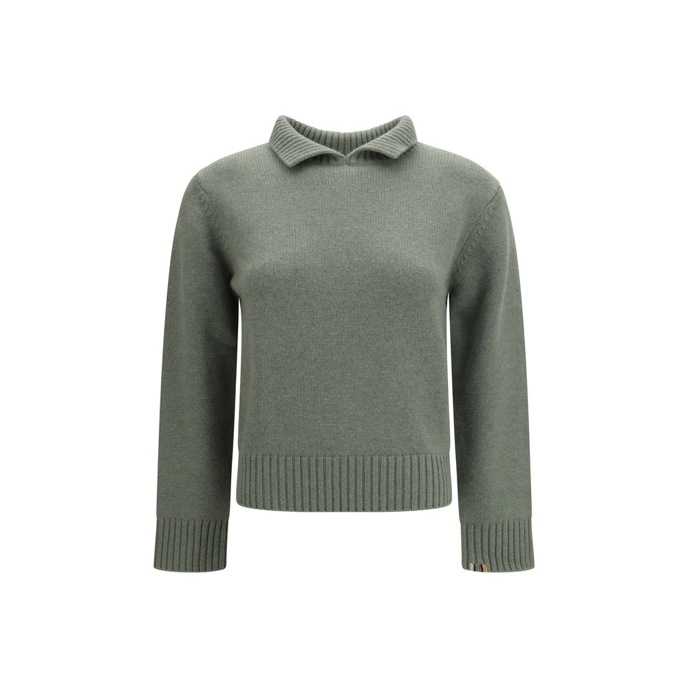 Extreme Cashmere Zweifarbiger Kaschmir-Pullover