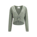 Extreme Cashmere Zweifarbige Kaschmir-Strickjacke
