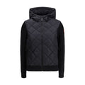 Canada Goose Schwarze Oves Aries Wolljacke in voller Länge