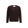 Valentino Garavani Brauner Woll Cardigan Oves Aries
