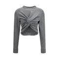 Balenciaga Grauer Oves Aries Wollpullover