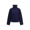 Ganni Blauer Wollpullover Oves Aries