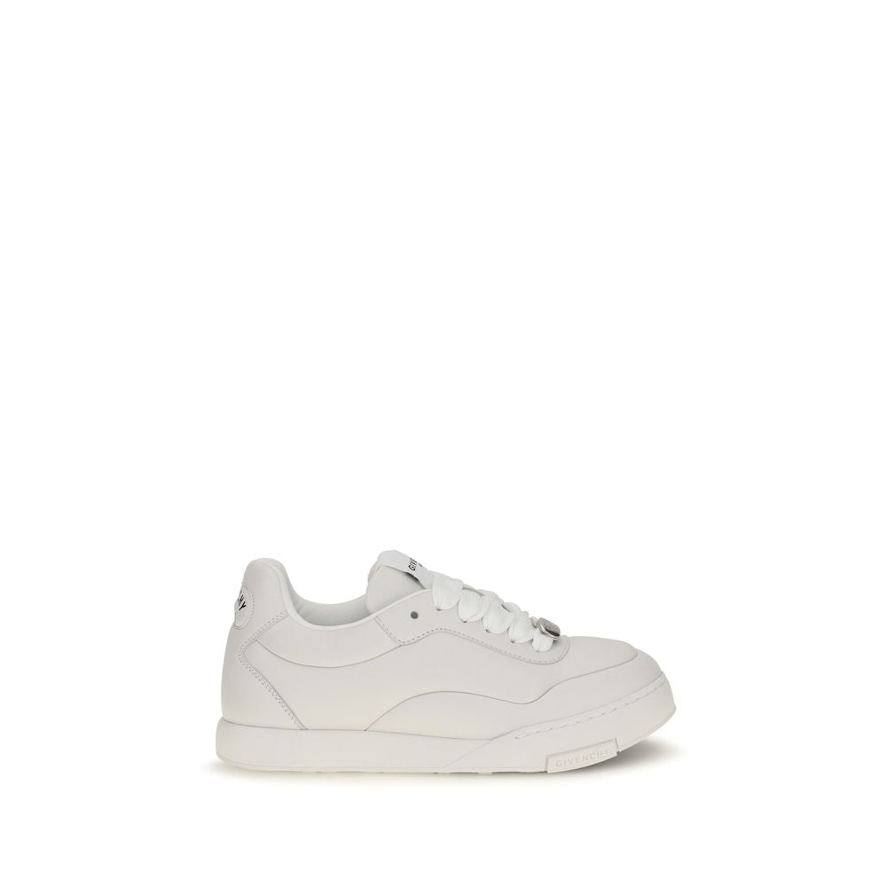 Givenchy Weiße Lammleder Ovis Aries Low-Top-Sneaker