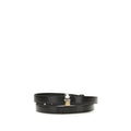 Jacquemus Schwarzer Kalbsleder Bos Taurus Regular Gürtel