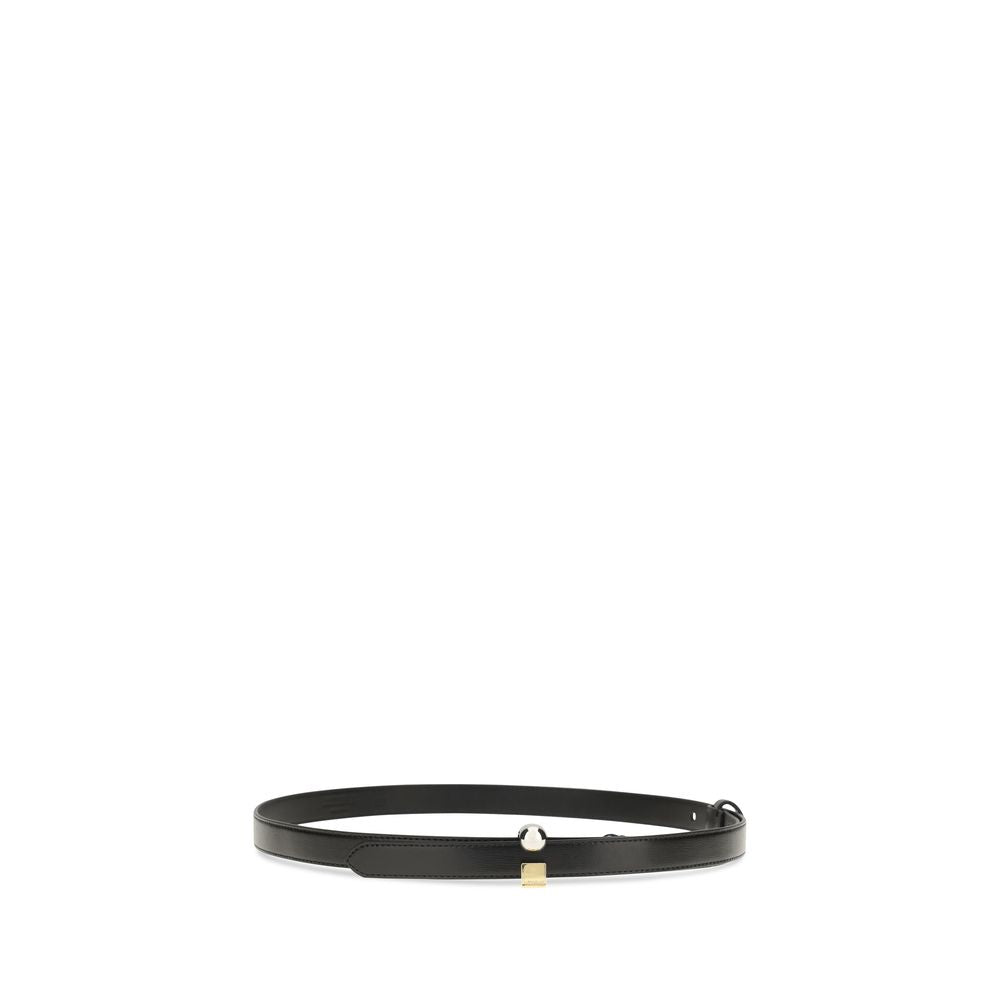 Jacquemus Schwarzer Kalbsleder Bos Taurus Regular Gürtel