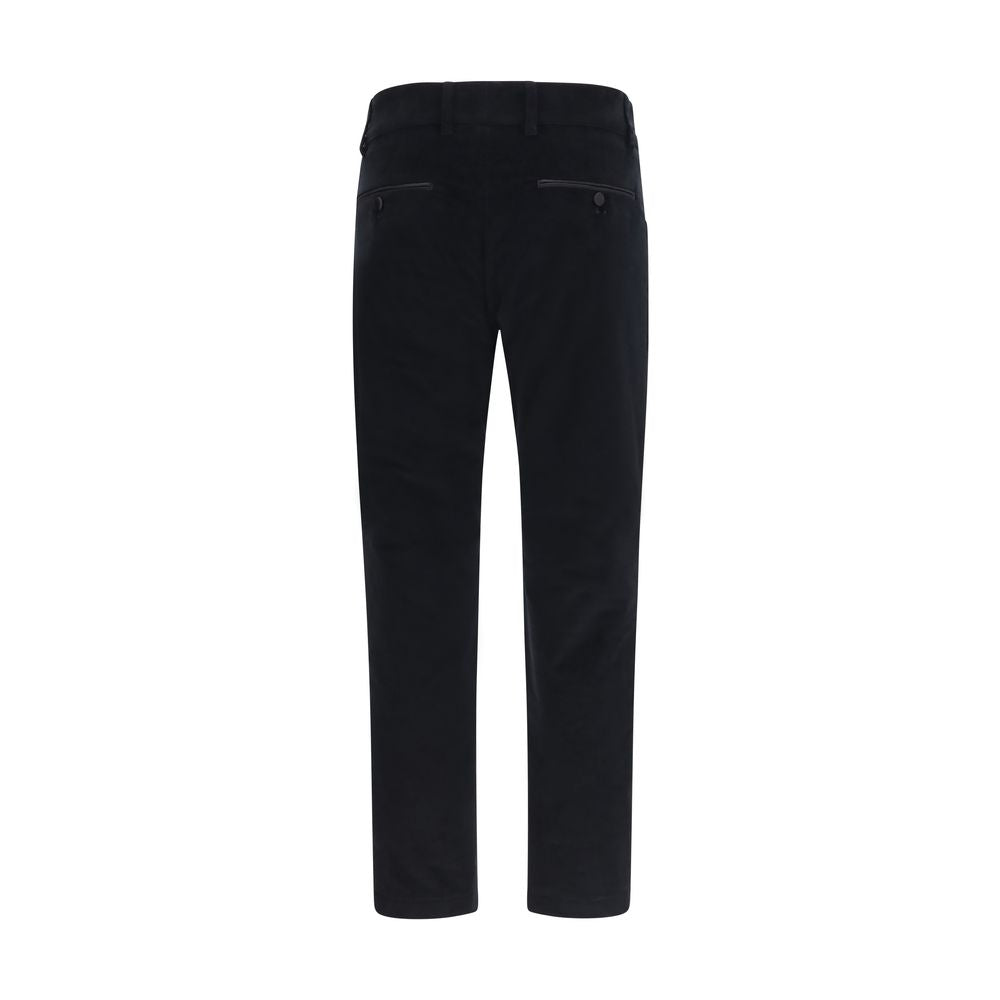 Dolce & Gabbana Schwarze Baumwoll-Freizeithose