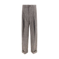 Dolce & Gabbana Braune Hose aus Alpakawolle Vicugna Pacos