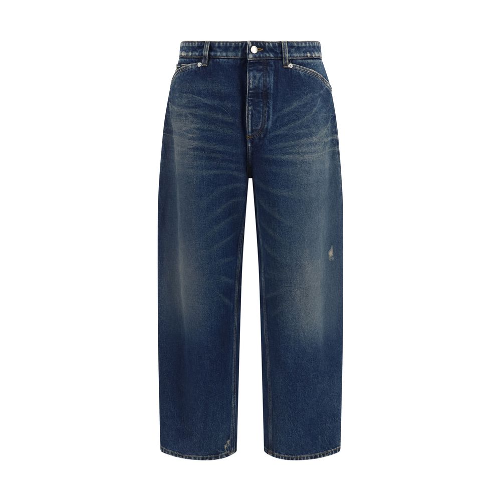 Dolce & Gabbana Blaue Baumwolljeans im Relaxed Fit