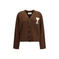 Ami Paris Brauner Alpaka Vicugna Pacos Cardigan