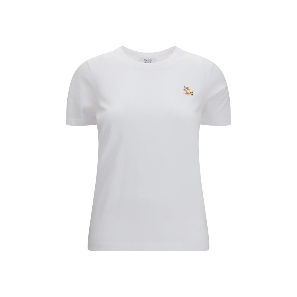 Maison Kitsuné Weißes Baumwoll-T-Shirt