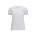 Maison Kitsuné Weißes Baumwoll-T-Shirt