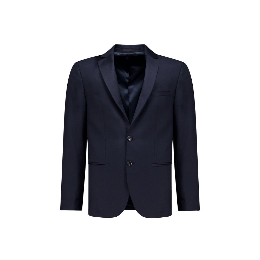 Autore Blaue Wolljacke in voller Länge