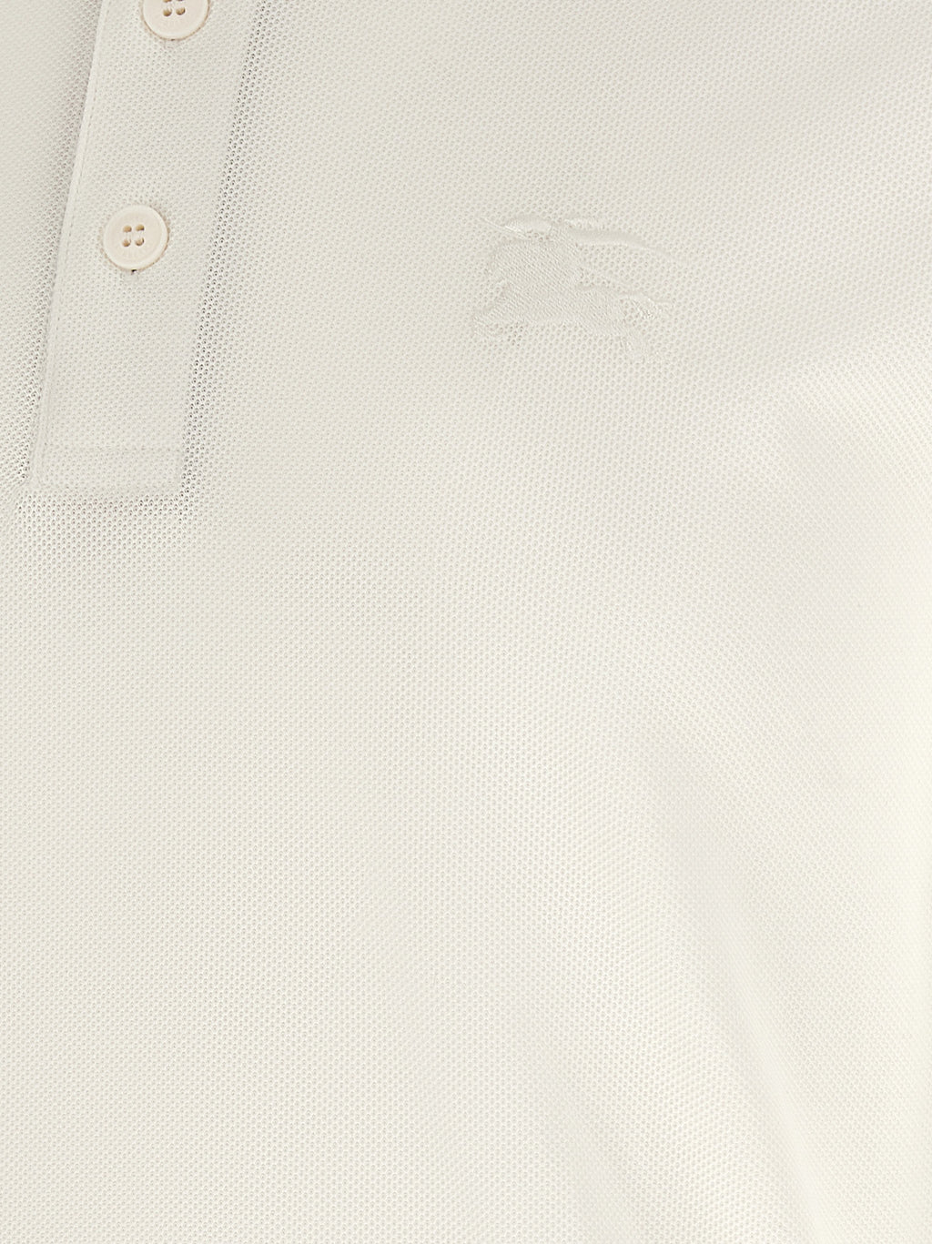 Burberry Weißes Poloshirt aus Baumwolle