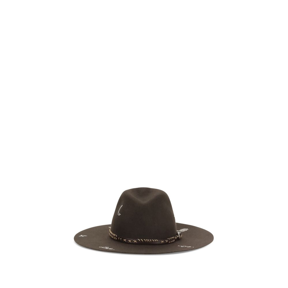 Golden Goose Brauner Wollfilz-Fedora Aries