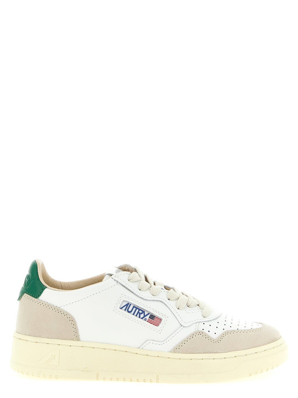 Autry Mehrfarbige Kalbsleder-Sneaker mit niedrigem Schaft