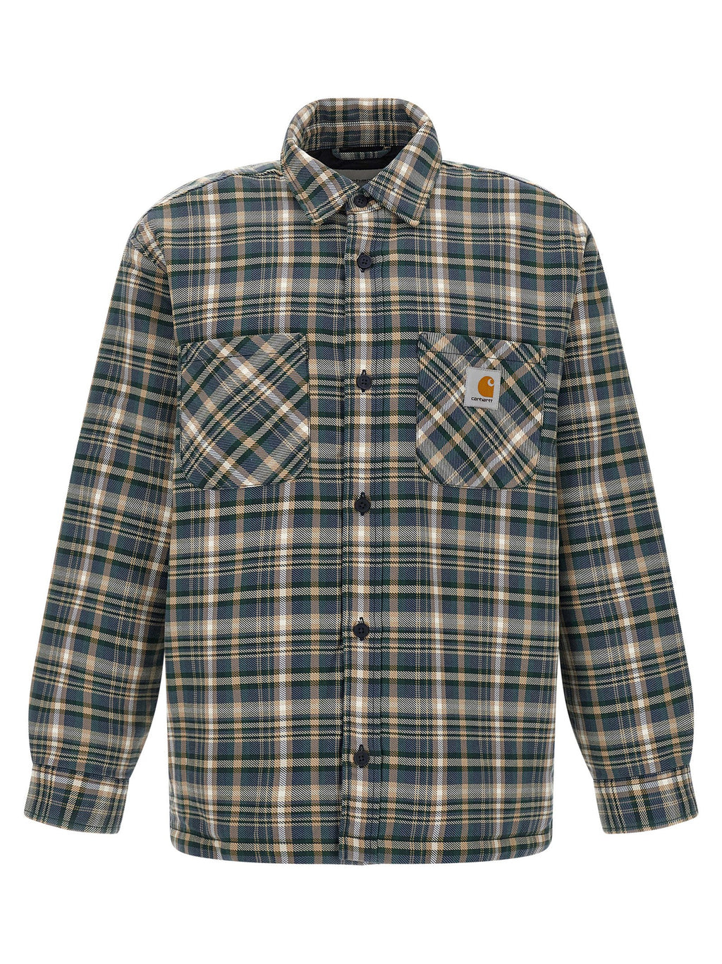 Carhartt Wip Mehrfarbige Baumwolljacke in voller Länge