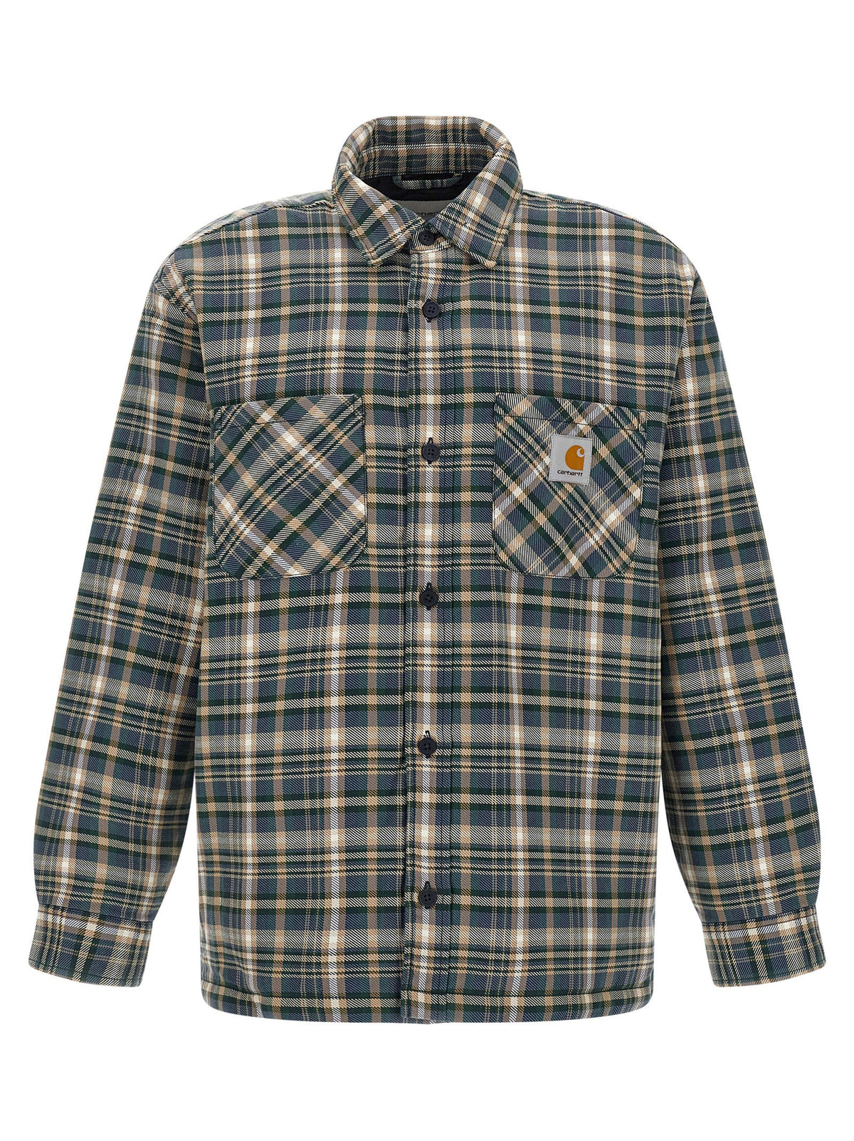 Carhartt Wip Mehrfarbige Baumwolljacke in voller Länge