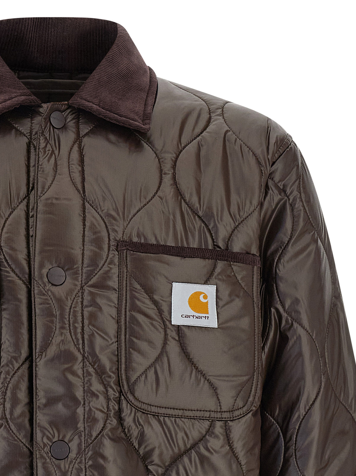 Carhartt Wip Braune Shell-Jacke aus Polyester