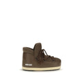 Moon Boot Braune Polyester-Schnürstiefel