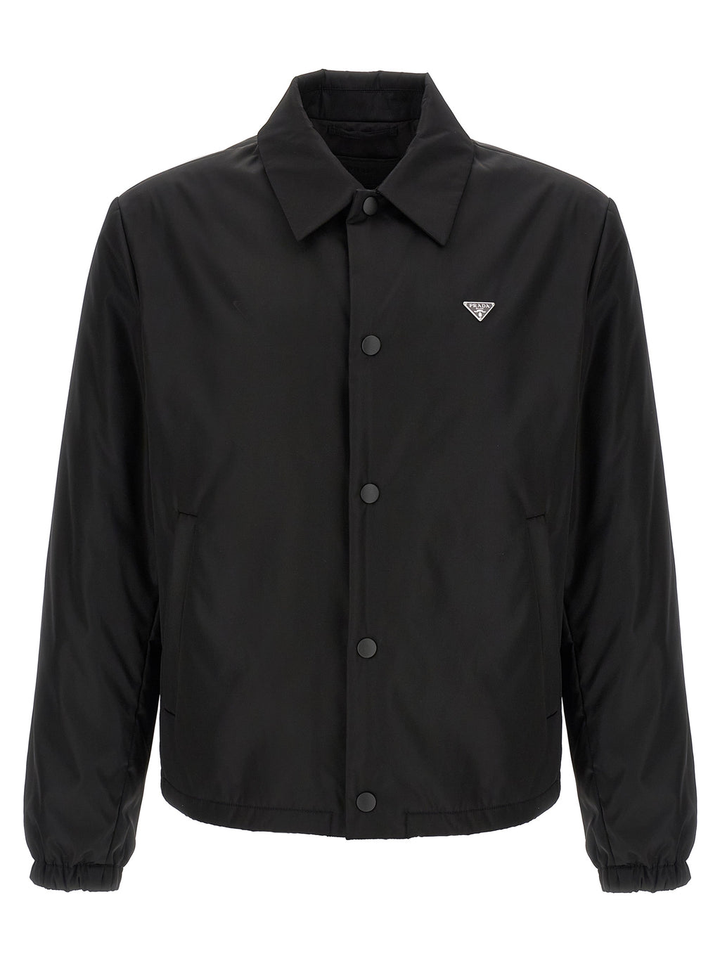 Prada Schwarze Polyamid-Shell-Jacke