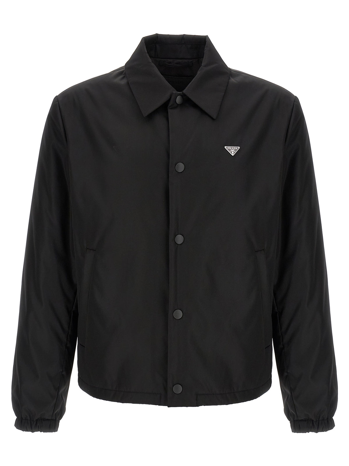 Prada Schwarze Polyamid-Shell-Jacke