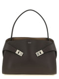 Ferragamo Braunes Kalbsleder Damen Crossbody Tasche