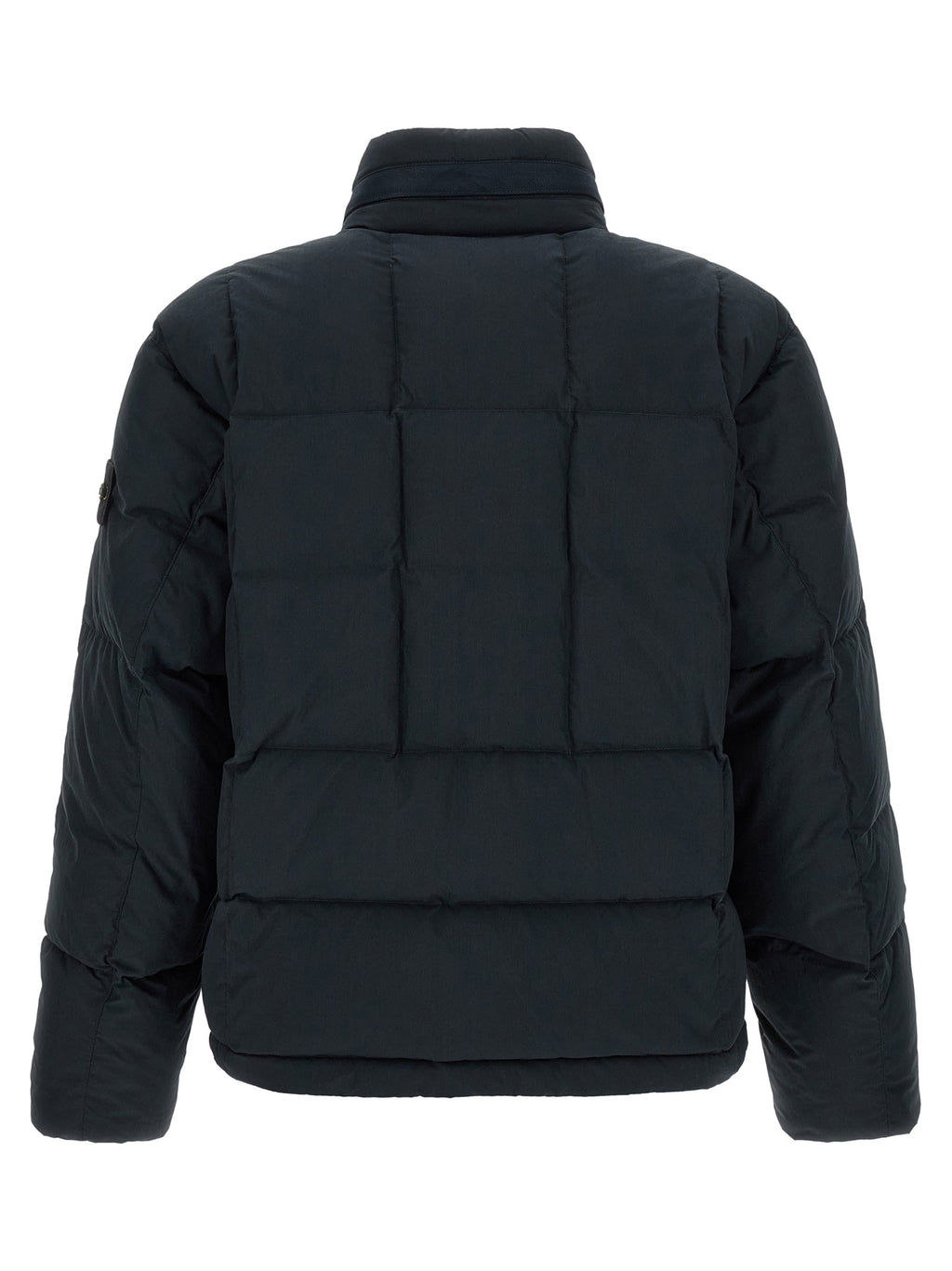 Stone Island Blaue Baumwolljacke in voller Länge